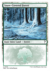 Snow-Covered Forest (White Border) [Mystery Booster 2] | Nerdhalla Games