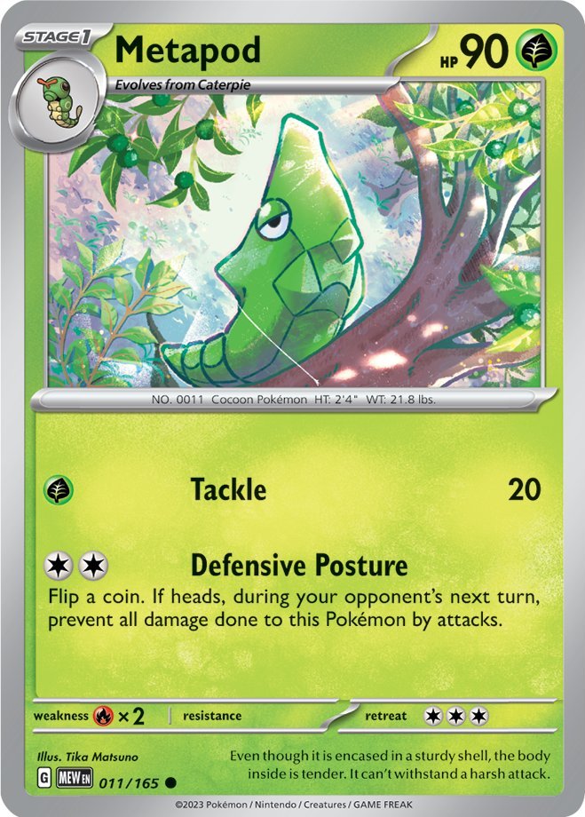 Metapod (011/165) [Scarlet & Violet: 151] | Nerdhalla Games