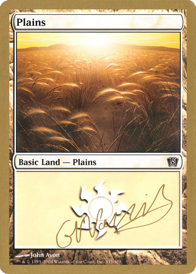 Plains (gn333) (Gabriel Nassif) [World Championship Decks 2004] | Nerdhalla Games