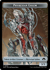 Servo // Phyrexian Golem Double-Sided Token [Modern Horizons 3 Tokens] | Nerdhalla Games