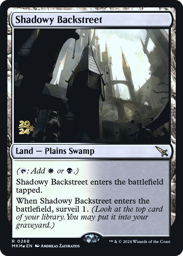 Shadowy Backstreet [Murders at Karlov Manor Prerelease Promos] | Nerdhalla Games