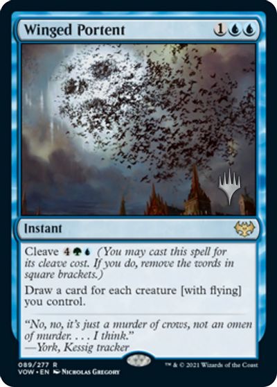 Winged Portent (Promo Pack) [Innistrad: Crimson Vow Promos] | Nerdhalla Games