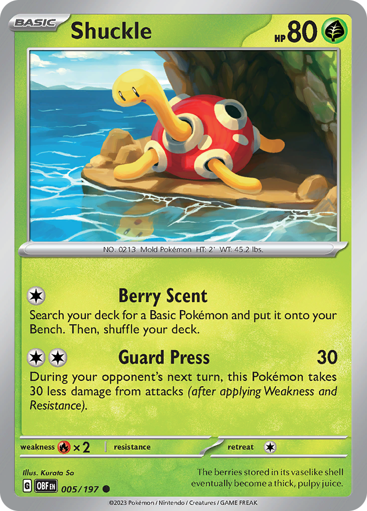 Shuckle (005/197) [Scarlet & Violet: Obsidian Flames] | Nerdhalla Games