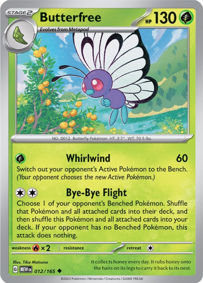 Butterfree (012/165) [Scarlet & Violet: 151] | Nerdhalla Games