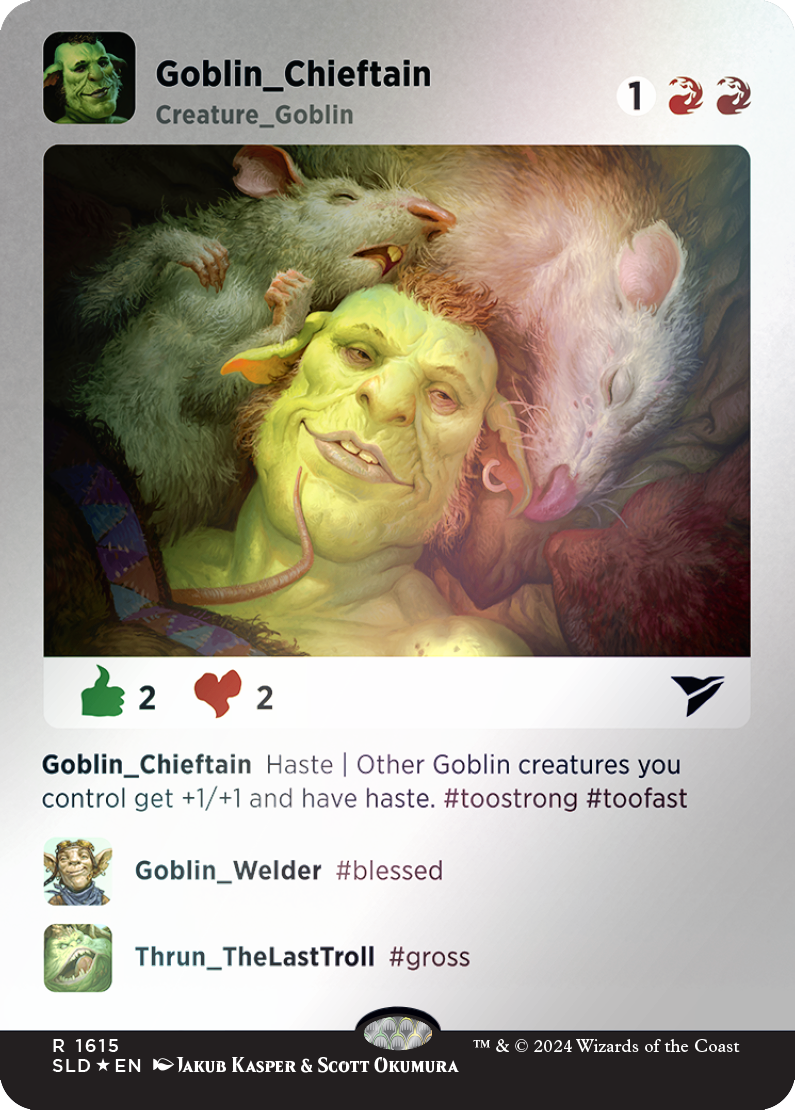 Goblin Chieftain (Rainbow Foil) [Secret Lair Drop Series] | Nerdhalla Games