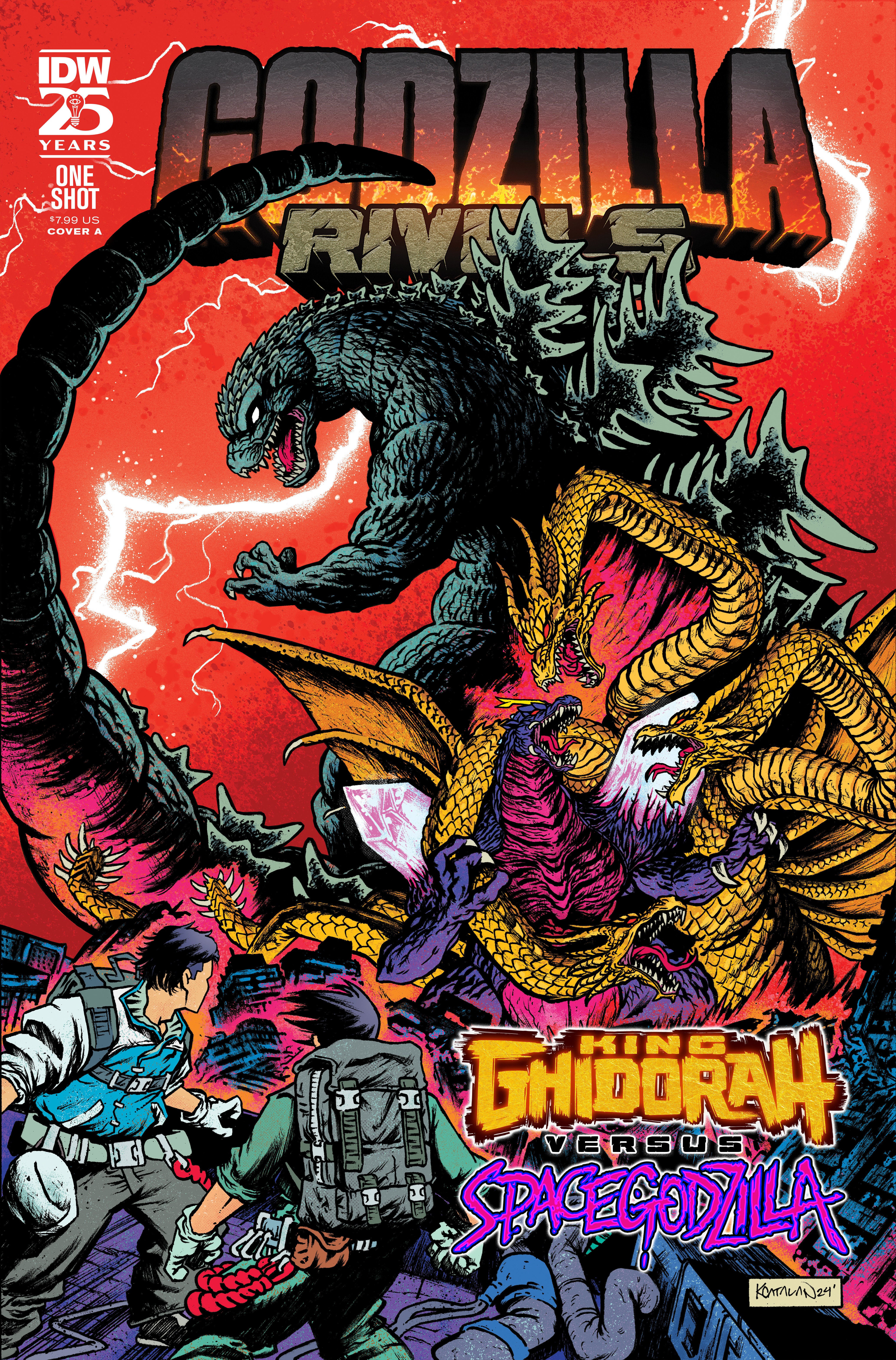 Godzilla Rivals: King Ghidorah vs. Spacegodzilla Cover A (Catalan) | Nerdhalla Games