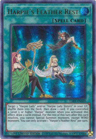 Harpie's Feather Rest [LART-EN029] Ultra Rare | Nerdhalla Games