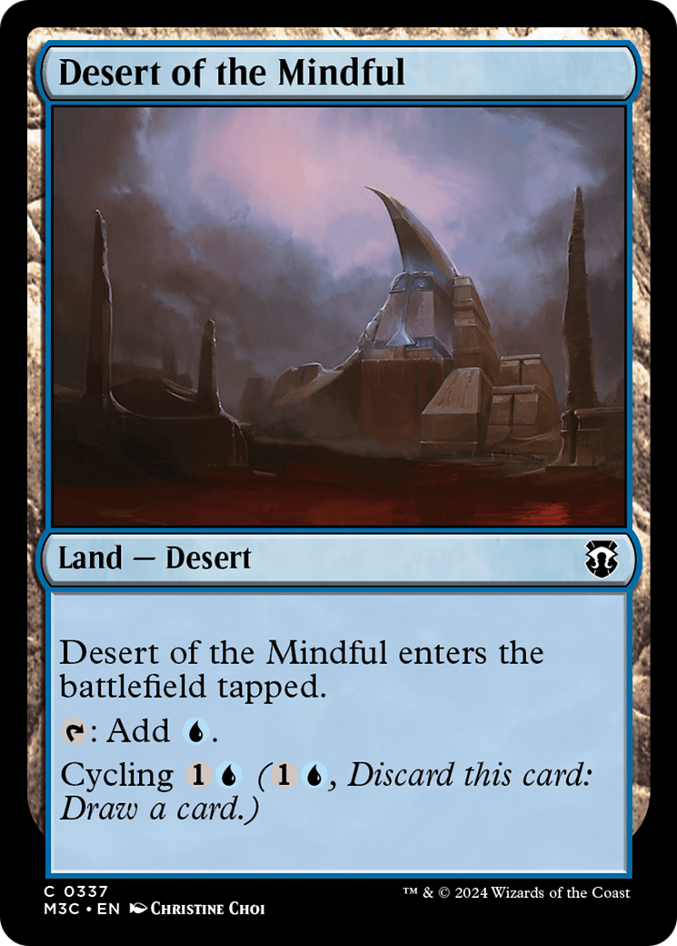 Desert of the Mindful (Ripple Foil) [Modern Horizons 3 Commander] | Nerdhalla Games