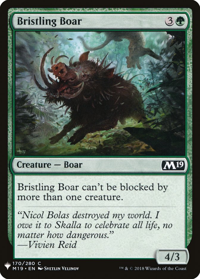 Bristling Boar [Mystery Booster] | Nerdhalla Games