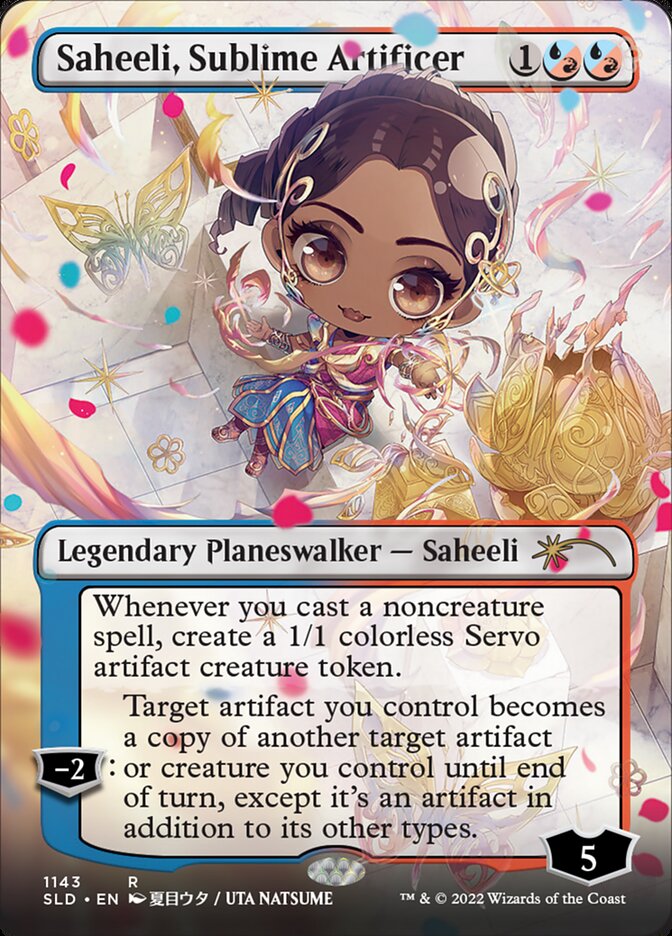 Saheeli, Sublime Artificer (Borderless) [Secret Lair Drop Series] | Nerdhalla Games