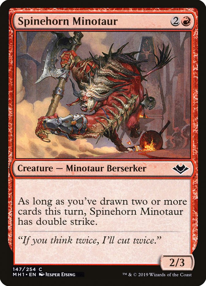 Spinehorn Minotaur [Modern Horizons] | Nerdhalla Games