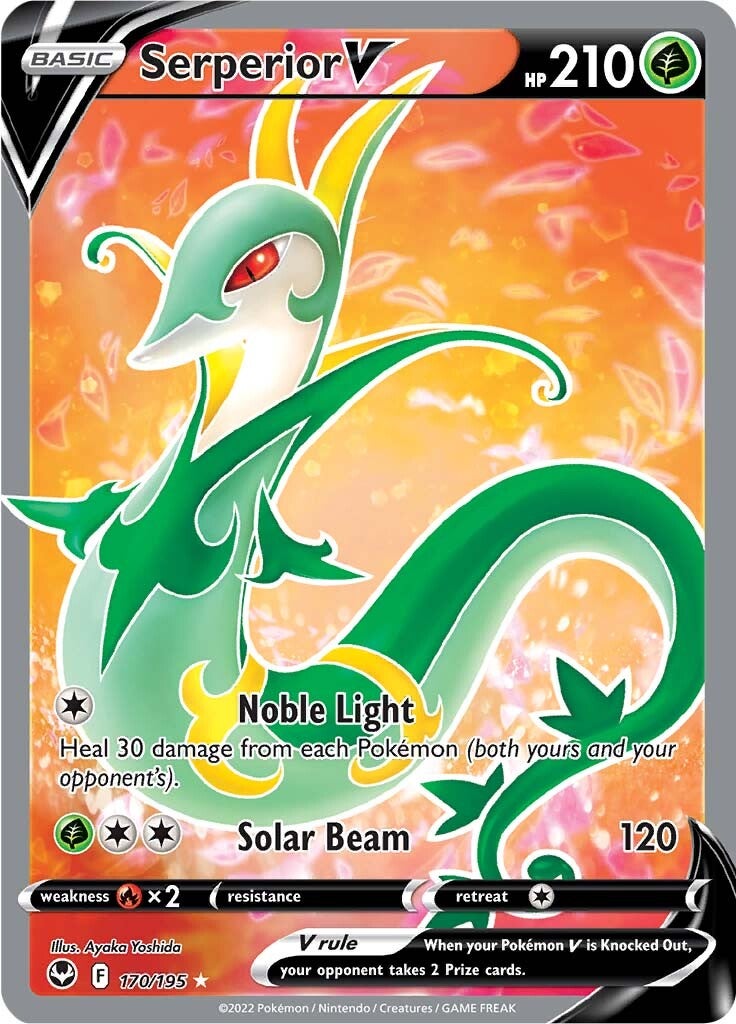 Serperior V (170/195) [Sword & Shield: Silver Tempest] | Nerdhalla Games