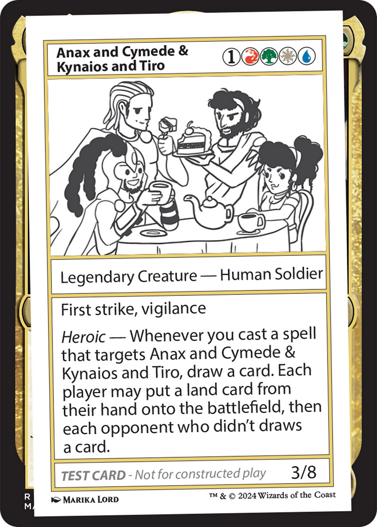 Anax and Cymede & Kynaios and Tiro [Mystery Booster 2 Playtest Cards] | Nerdhalla Games