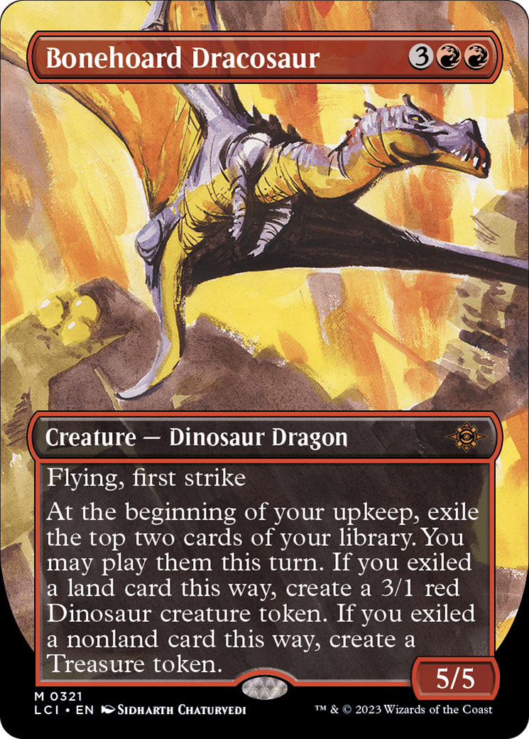 Bonehoard Dracosaur (Borderless) [The Lost Caverns of Ixalan] | Nerdhalla Games