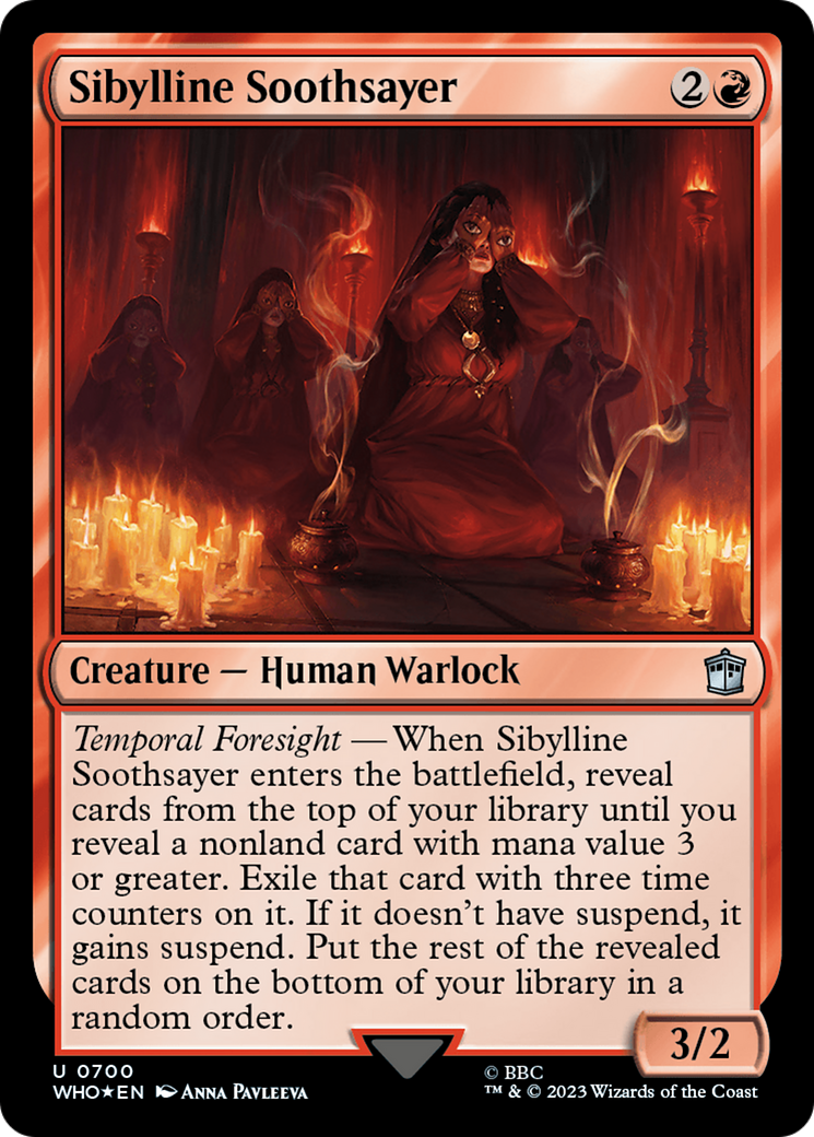 Sibylline Soothsayer (Surge Foil) [Doctor Who] | Nerdhalla Games