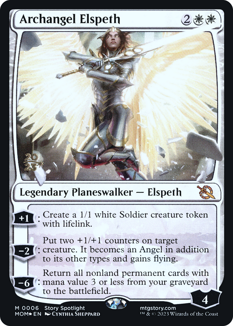 Archangel Elspeth [March of the Machine Prerelease Promos] | Nerdhalla Games