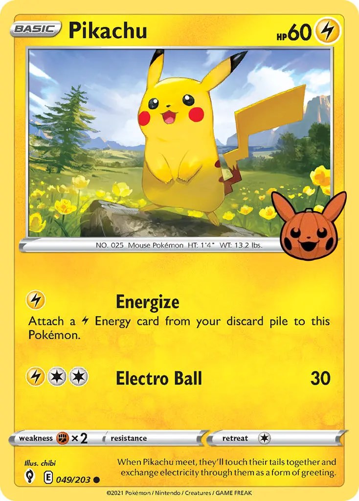 Pikachu (049/203) [Trick or Trade] | Nerdhalla Games