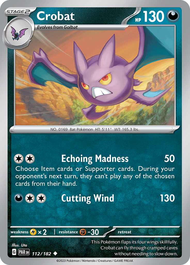 Crobat (112/182) [Scarlet & Violet: Paradox Rift] | Nerdhalla Games