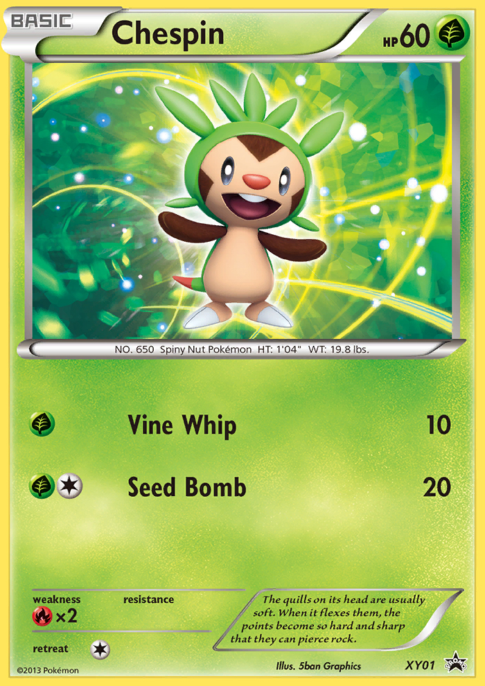 Chespin (XY01) [XY: Black Star Promos] | Nerdhalla Games