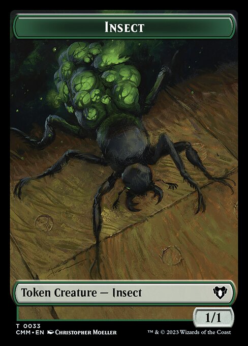 Eldrazi Spawn // Insect Double-Sided Token [Commander Masters Tokens] | Nerdhalla Games