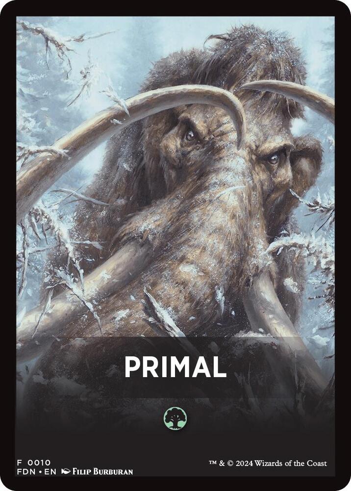 Primal Theme Card [Foundations Tokens] | Nerdhalla Games