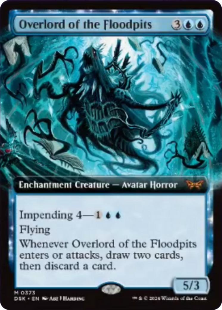 Overlord of the Floodpits (Extended Art) [Duskmourn: House of Horror] | Nerdhalla Games