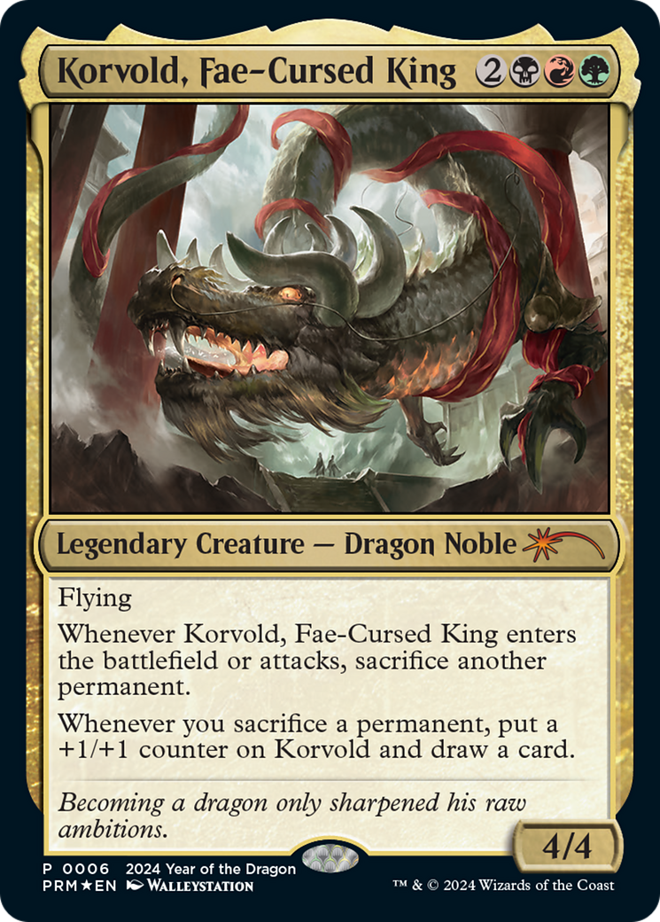 Korvold, Fae-Cursed King (Year of the Dragon 2024) [Standard Showdown Promos] | Nerdhalla Games