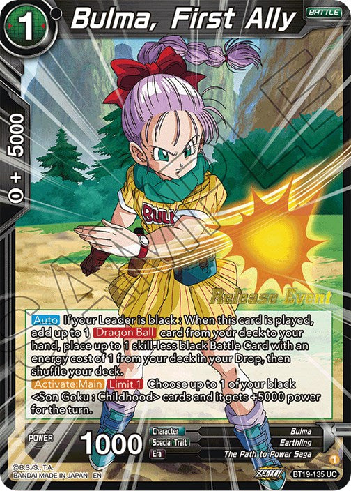 Bulma, First Ally (Fighter's Ambition Holiday Pack) (BT19-135) [Tournament Promotion Cards] | Nerdhalla Games