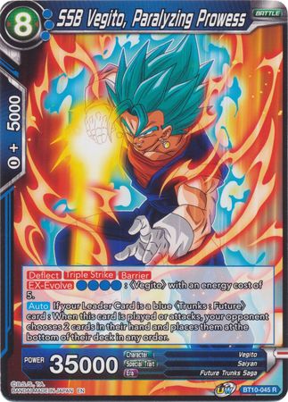 SSB Vegito, Paralyzing Prowess (BT10-045) [Rise of the Unison Warrior 2nd Edition] | Nerdhalla Games