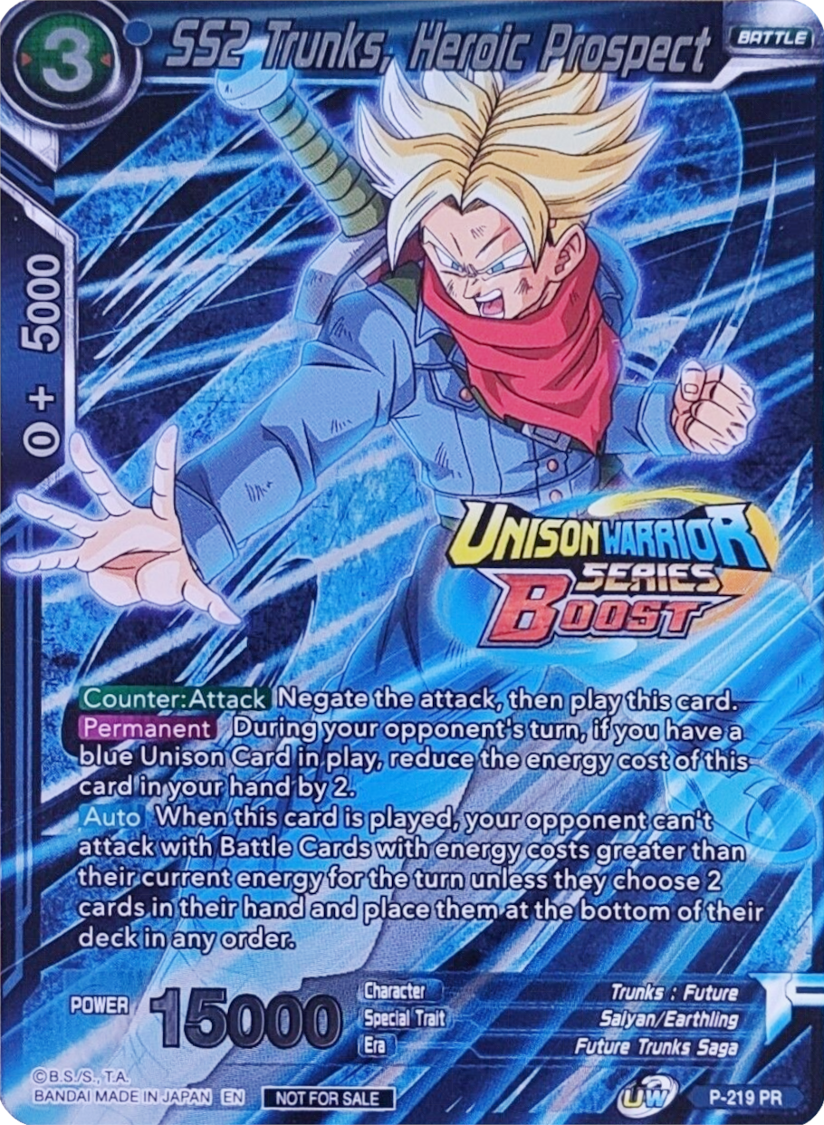 SS2 Trunks, Heroic Prospect (Event Pack 08 - Alternate Foil) (P-219) [Tournament Promotion Cards] | Nerdhalla Games