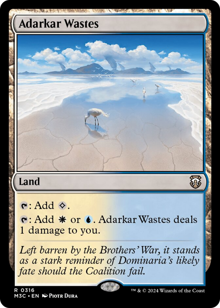 Adarkar Wastes (Ripple Foil) [Modern Horizons 3 Commander] | Nerdhalla Games