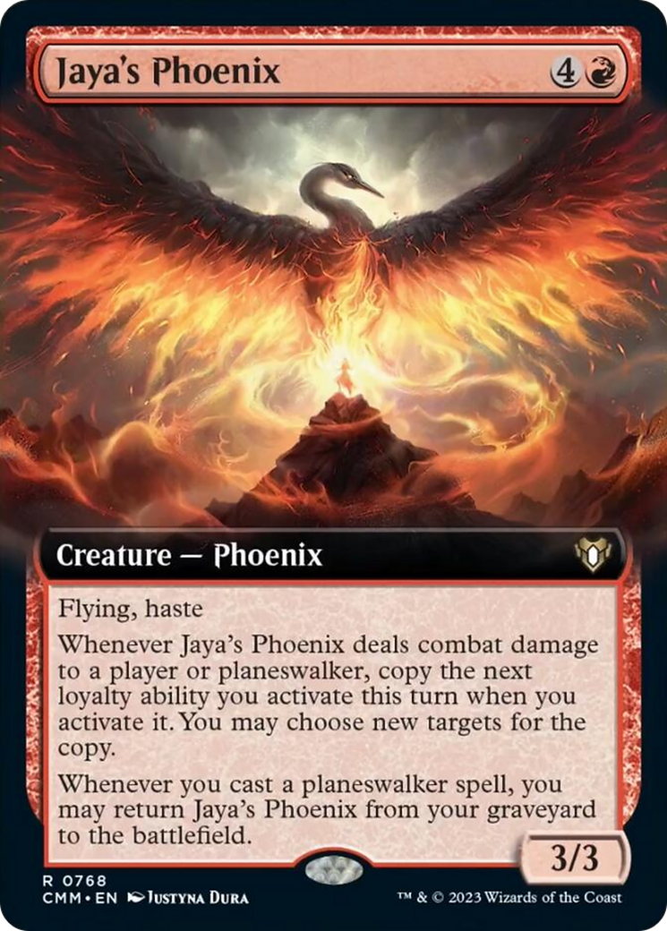 Jaya's Phoenix (Extended Art) [Commander Masters] | Nerdhalla Games