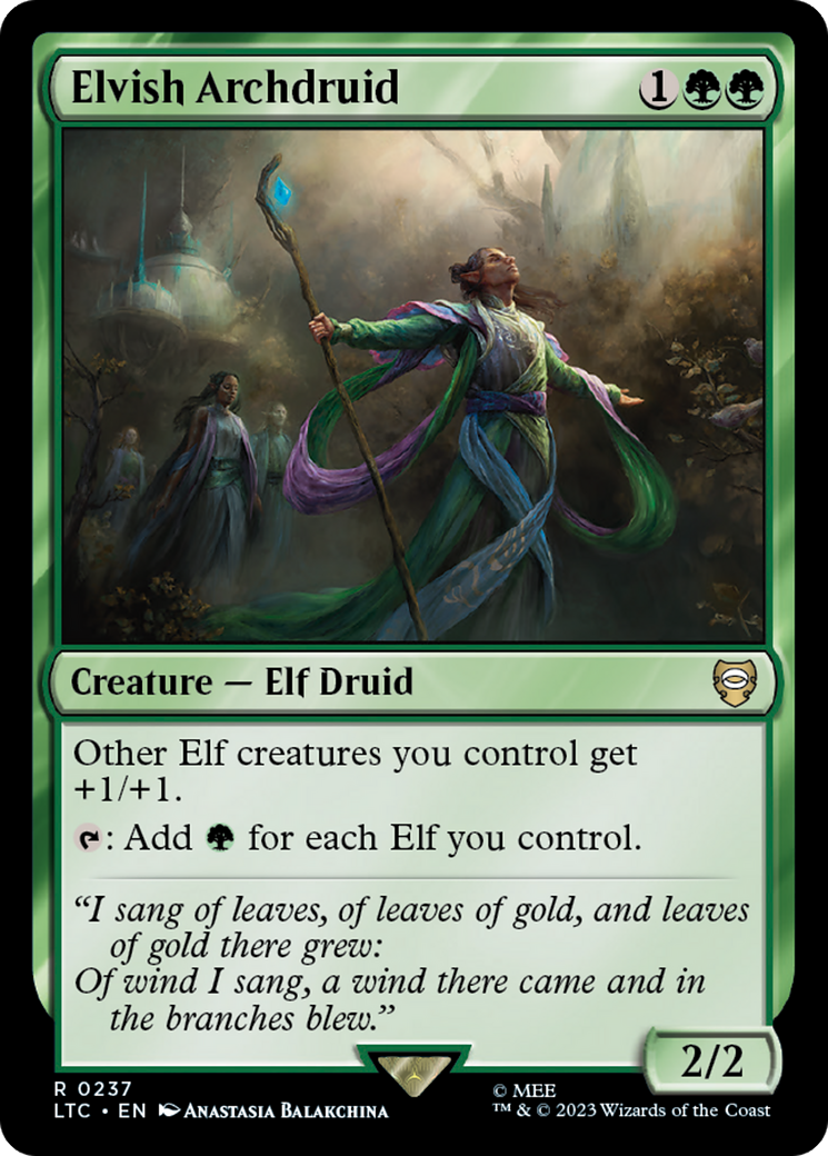 Elvish Archdruid [The Lord of the Rings: Tales of Middle-Earth Commander] | Nerdhalla Games