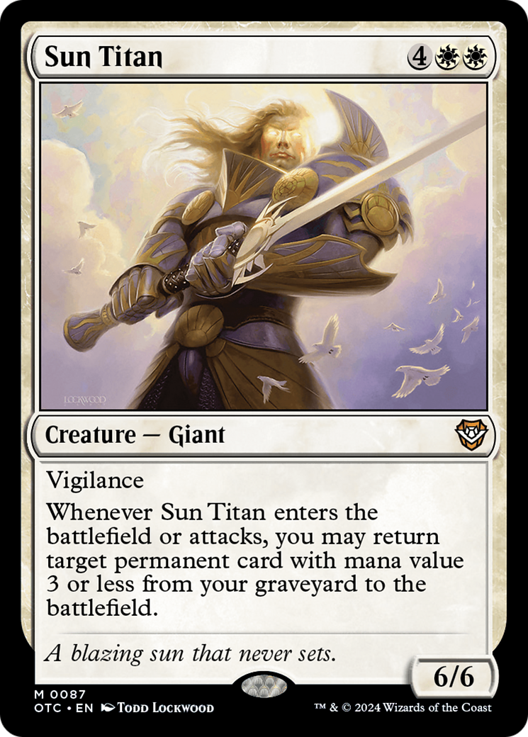 Sun Titan [Outlaws of Thunder Junction Commander] | Nerdhalla Games