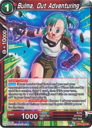 Bulma, Out Adventuring (BT10-012) [Rise of the Unison Warrior 2nd Edition] | Nerdhalla Games