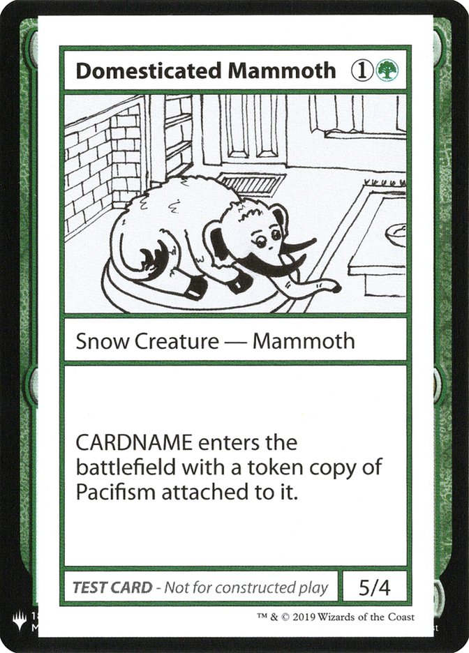 Domesticated Mammoth [Mystery Booster Playtest Cards] | Nerdhalla Games