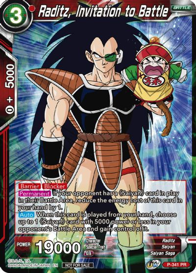 Raditz, Invitation to Battle (P-341) [Tournament Promotion Cards] | Nerdhalla Games