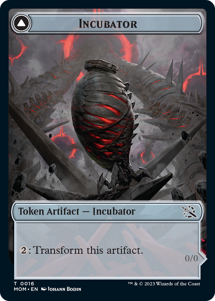 Incubator // Phyrexian (16) Double-Sided Token [March of the Machine Tokens] | Nerdhalla Games