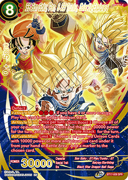 SS Son Goku, Pan, & SS Trunks, Galactic Explorers (SPR) (BT17-009) [Ultimate Squad] | Nerdhalla Games