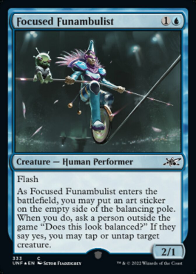 Focused Funambulist (Galaxy Foil) [Unfinity] | Nerdhalla Games