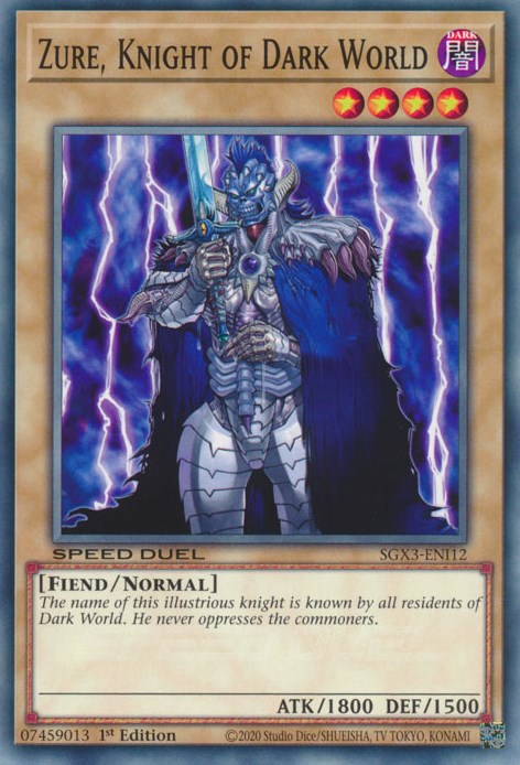 Zure, Knight of Dark World [SGX3-ENI12] Common | Nerdhalla Games