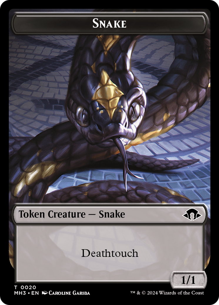 Snake // Energy Reserve Double-Sided Token [Modern Horizons 3 Tokens] | Nerdhalla Games