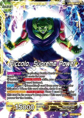 Piccolo // Piccolo, Supreme Power (BT17-082) [Ultimate Squad] | Nerdhalla Games