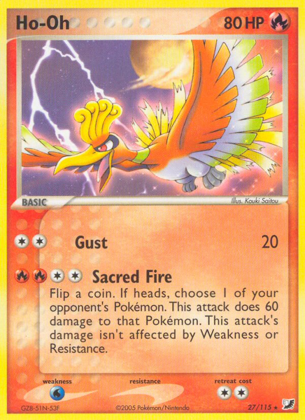 Ho-Oh (27/115) [EX: Unseen Forces] | Nerdhalla Games