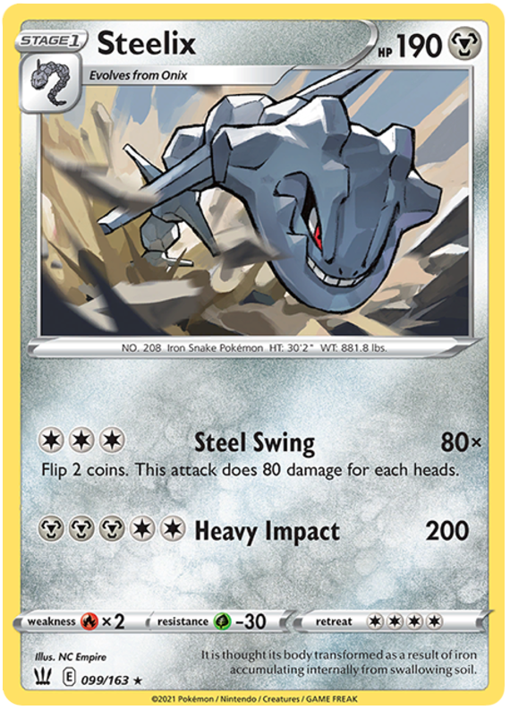 Steelix (099/163) [Sword & Shield: Battle Styles] | Nerdhalla Games