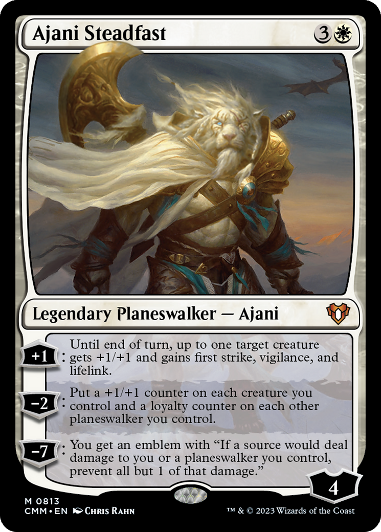 Ajani Steadfast [Commander Masters] | Nerdhalla Games