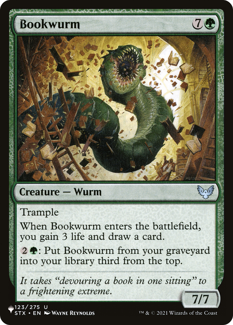 Bookwurm [The List Reprints] | Nerdhalla Games