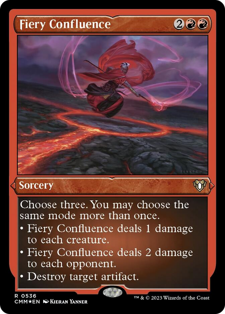 Fiery Confluence (Foil Etched) [Commander Masters] | Nerdhalla Games