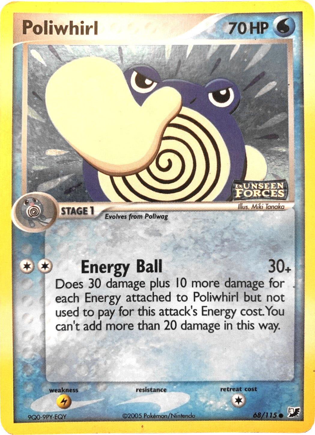 Poliwhirl (68/115) (Stamped) [EX: Unseen Forces] | Nerdhalla Games