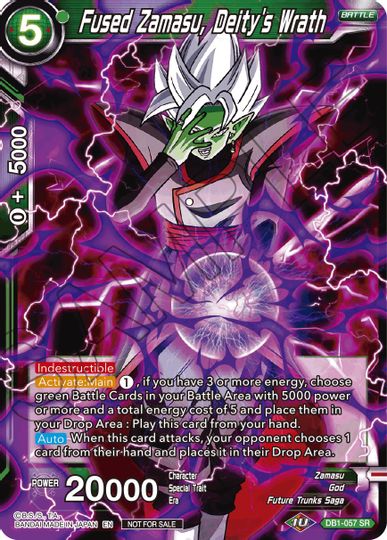 Fused Zamasu, Deity's Wrath (DB1-057) [Tournament Promotion Cards] | Nerdhalla Games